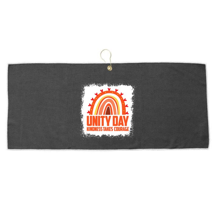 Unity Day Orange Kindness Takes Courage Unity Day Kids Large Microfiber Waffle Golf Towel