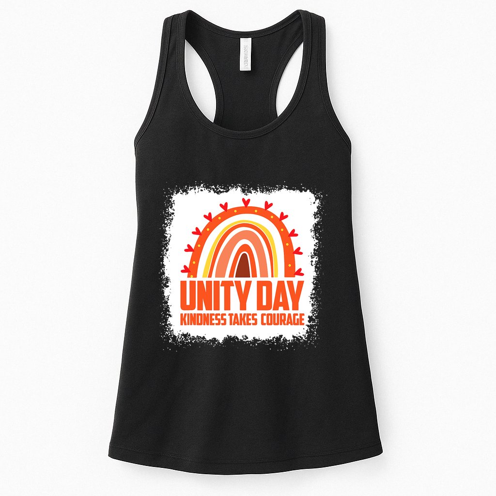 Unity Day Orange Kindness Takes Courage Unity Day Kids Womens Tank Top