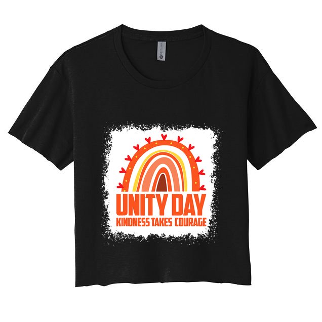 Unity Day Orange Kindness Takes Courage Unity Day Kids Crop Top