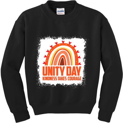 Unity Day Orange Kindness Takes Courage Unity Day Kids Kids Sweatshirt