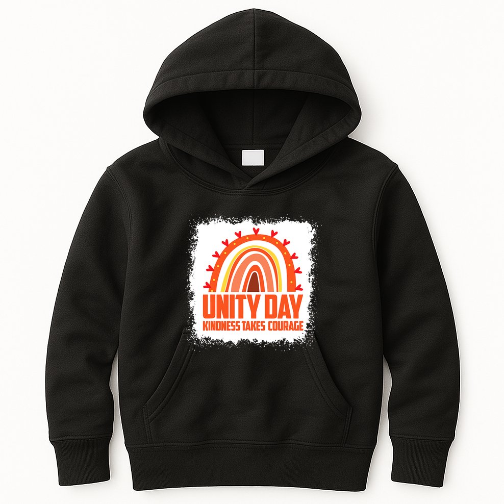 Unity Day Orange Kindness Takes Courage Unity Day Kids Kids Hoodie