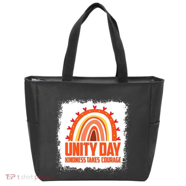Unity Day Orange Kindness Takes Courage Unity Day Kids Zip Tote Bag