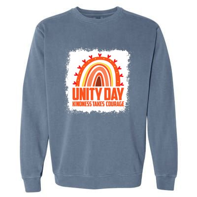 Unity Day Orange Kindness Takes Courage Unity Day Kids Garment-Dyed Sweatshirt