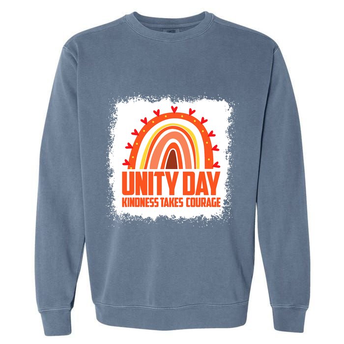 Unity Day Orange Kindness Takes Courage Unity Day Kids Garment-Dyed Sweatshirt
