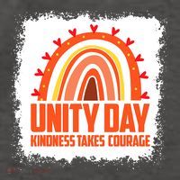 Unity Day Orange Kindness Takes Courage Unity Day Kids Vector Backpack
