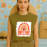 Unity Day Orange Kindness Takes Courage Unity Day Kids Garment-Dyed Women's Muscle Tee