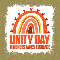 Unity Day Orange Kindness Takes Courage Unity Day Kids Garment-Dyed Women's Muscle Tee