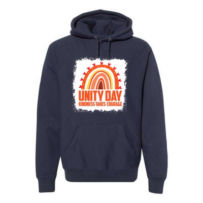 Unity Day Orange Kindness Takes Courage Unity Day Kids Premium Hoodie