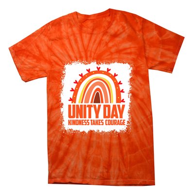 Unity Day Orange Kindness Takes Courage Unity Day Kids Tie-Dye T-Shirt