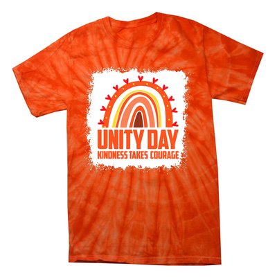 Unity Day Orange Kindness Takes Courage Unity Day Kids Tie-Dye T-Shirt