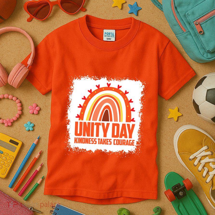 Unity Day Orange Kindness Takes Courage Unity Day Kids Kids T-Shirt