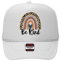 Unity Day Orange Anti Bullying Be Kind High Crown Mesh Back Trucker Hat