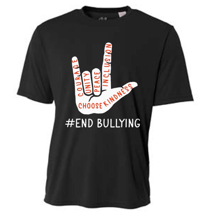 Unity Day Orange Anti Bullying Love Peace Inclusion Teachers Cooling Performance Crew T-Shirt