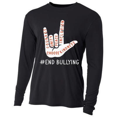 Unity Day Orange Anti Bullying Love Peace Inclusion Teachers Cooling Performance Long Sleeve Crew