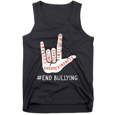 Unity Day Orange Anti Bullying Love Peace Inclusion Teachers Tank Top