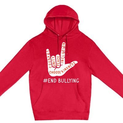 Unity Day Orange Anti Bullying Love Peace Inclusion Teachers Premium Pullover Hoodie