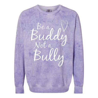 UNITY DAY Orange Be A Buddy Not A Bully Anti Bullying Colorblast Crewneck Sweatshirt