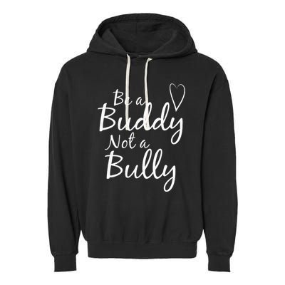 UNITY DAY Orange Be A Buddy Not A Bully Anti Bullying Garment-Dyed Fleece Hoodie