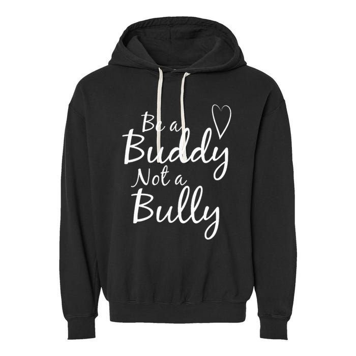 UNITY DAY Orange Be A Buddy Not A Bully Anti Bullying Garment-Dyed Fleece Hoodie