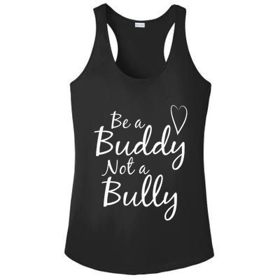 UNITY DAY Orange Be A Buddy Not A Bully Anti Bullying Ladies PosiCharge Competitor Racerback Tank