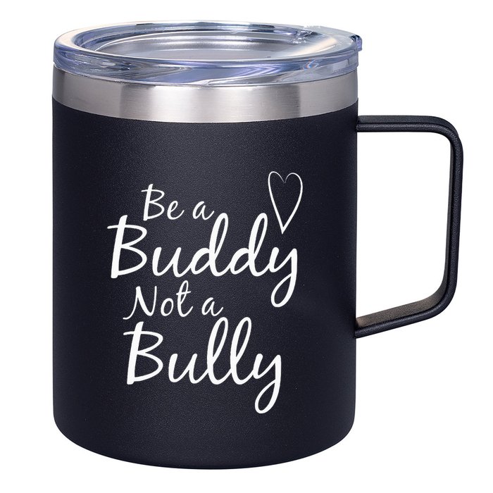 UNITY DAY Orange Be A Buddy Not A Bully Anti Bullying 12oz Stainless Steel Coffee Mug