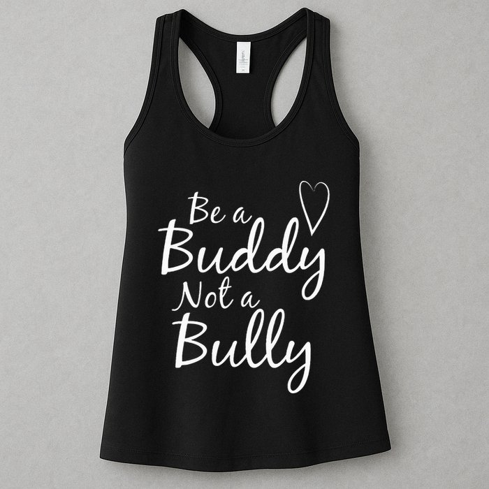 UNITY DAY Orange Be A Buddy Not A Bully Anti Bullying Womens Tank Top