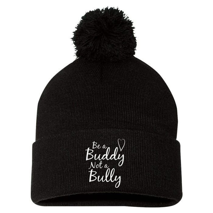 UNITY DAY Orange Be A Buddy Not A Bully Anti Bullying Pom Pom 12in Knit Beanie
