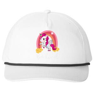 unity day orange for be kind unicorn rainbow Snapback Five-Panel Rope Hat