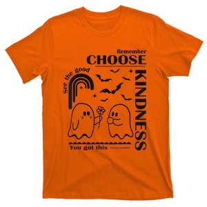 Unity Day Orange Halloween Boo Ghost Choose Kindness T-Shirt