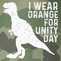 Unity Day Orange Kids Unity Day Dinosaur Legacy Tie Dye Trucker Hat