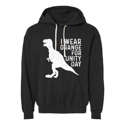 Unity Day Orange Kids Unity Day Dinosaur Garment-Dyed Fleece Hoodie