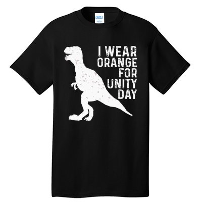 Unity Day Orange Kids Unity Day Dinosaur Tall T-Shirt