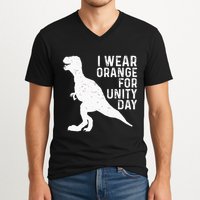Unity Day Orange Kids Unity Day Dinosaur V-Neck T-Shirt