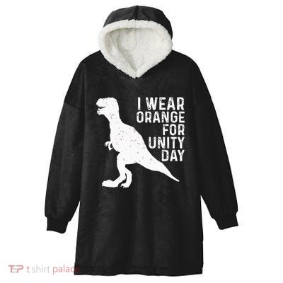 Unity Day Orange Kids Unity Day Dinosaur Hooded Wearable Blanket
