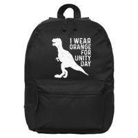 Unity Day Orange Kids Unity Day Dinosaur 16 in Basic Backpack