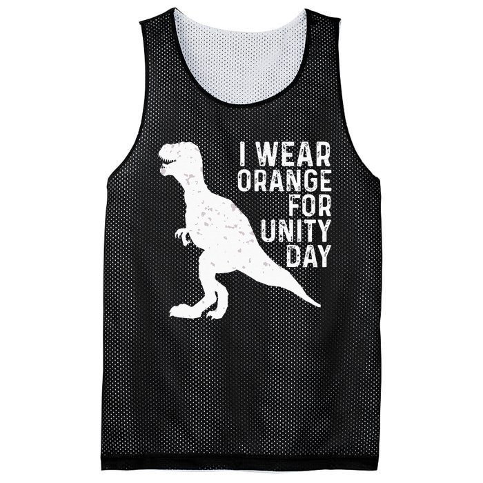 Unity Day Orange Kids Unity Day Dinosaur Mesh Reversible Basketball Jersey Tank