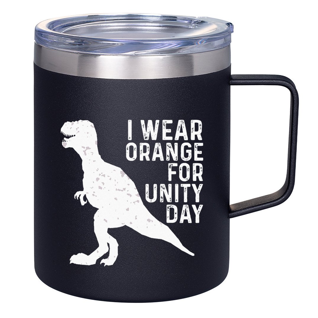 Unity Day Orange Kids Unity Day Dinosaur 12oz Stainless Steel Coffee Mug