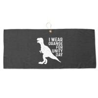 Unity Day Orange Kids Unity Day Dinosaur Large Microfiber Waffle Golf Towel