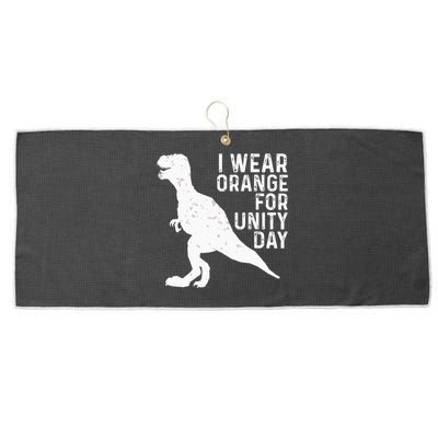 Unity Day Orange Kids Unity Day Dinosaur Large Microfiber Waffle Golf Towel