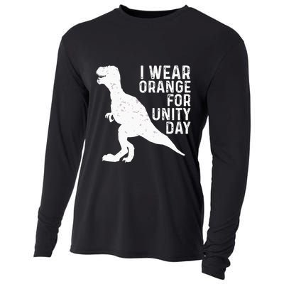 Unity Day Orange Kids Unity Day Dinosaur Cooling Performance Long Sleeve Crew