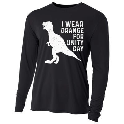 Unity Day Orange Kids Unity Day Dinosaur Cooling Performance Long Sleeve Crew