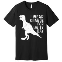 Unity Day Orange Kids Unity Day Dinosaur Premium T-Shirt