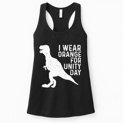 Unity Day Orange Kids Unity Day Dinosaur Womens Tank Top