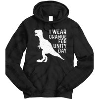 Unity Day Orange Kids Unity Day Dinosaur Tie Dye Hoodie