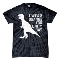 Unity Day Orange Kids Unity Day Dinosaur Tie-Dye T-Shirt