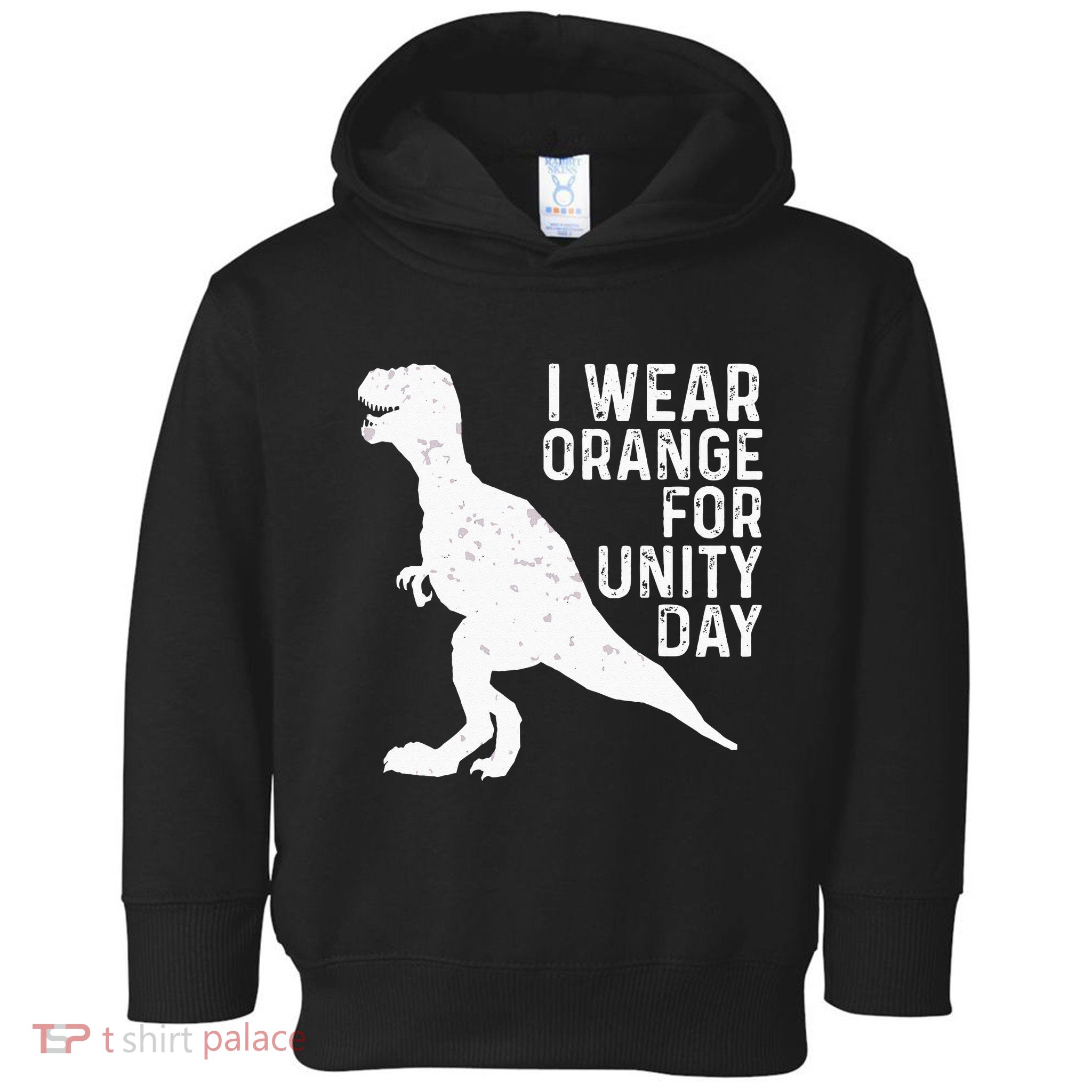 Unity Day Orange Kids Unity Day Dinosaur Toddler Hoodie