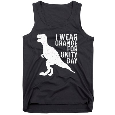 Unity Day Orange Kids Unity Day Dinosaur Tank Top