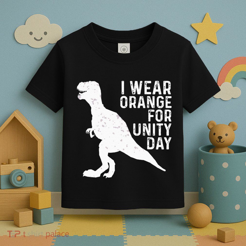 Unity Day Orange Kids Unity Day Dinosaur Toddler T-Shirt