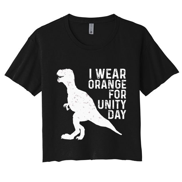 Unity Day Orange Kids Unity Day Dinosaur Crop Top