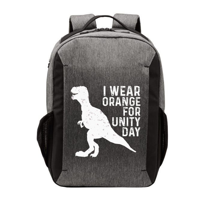 Unity Day Orange Kids Unity Day Dinosaur Vector Backpack
